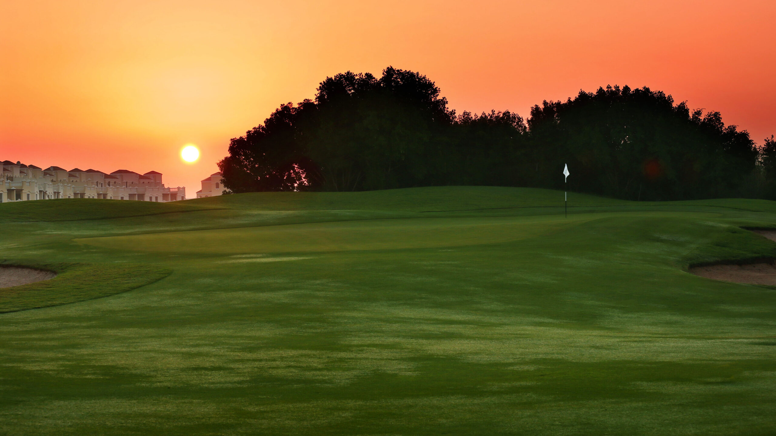 Golfplatz_Sonnenuntergang