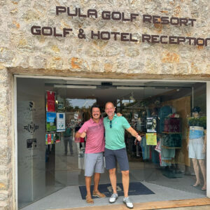 pula golf resort pro shop Arnau Sala and Mario Schomman
