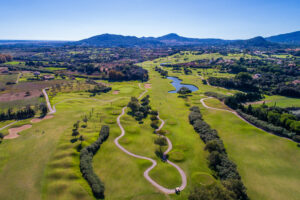aerial view Pula Golf Course