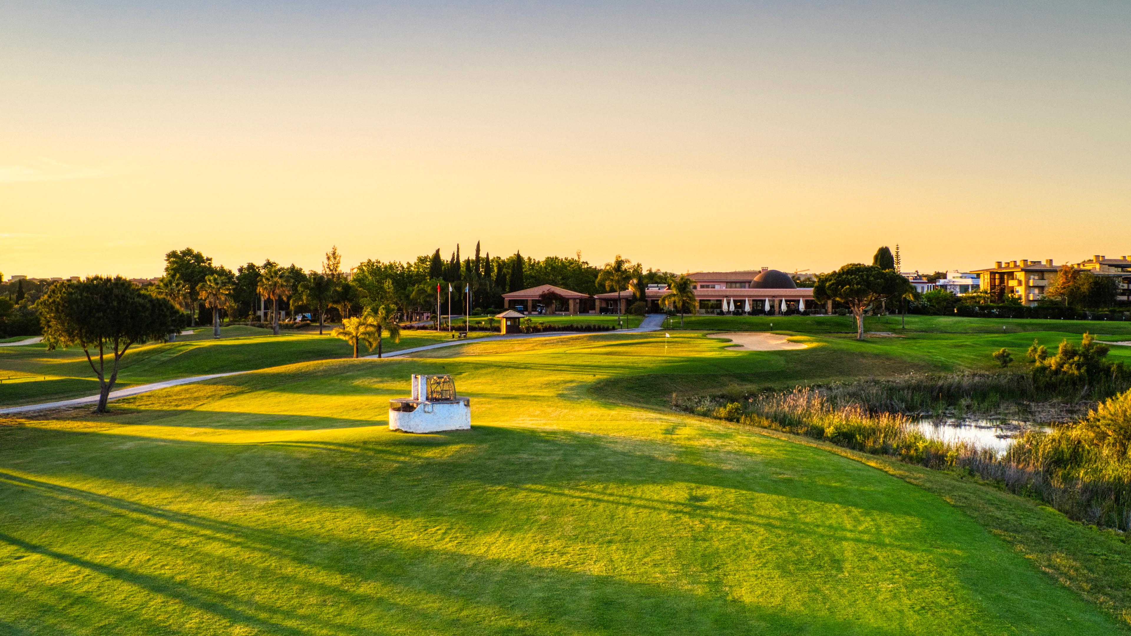 Vilamoura Golf - Laguna_Abendstimmung