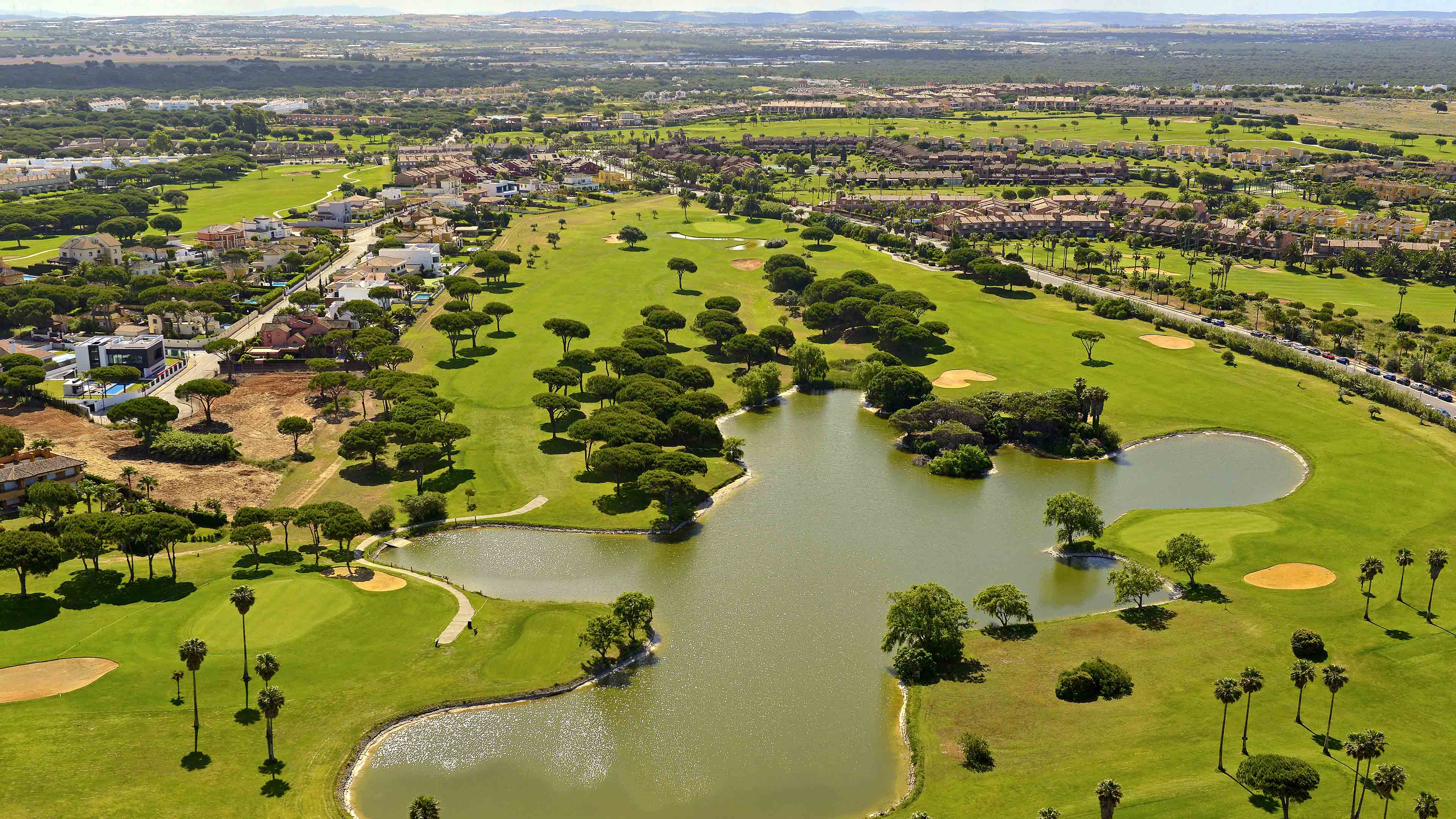 Golfplatz Vogelperspektive