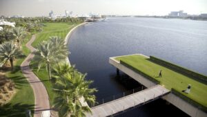 UAE Dubai Dubai Creek Golf Yacht Club Loch 6
