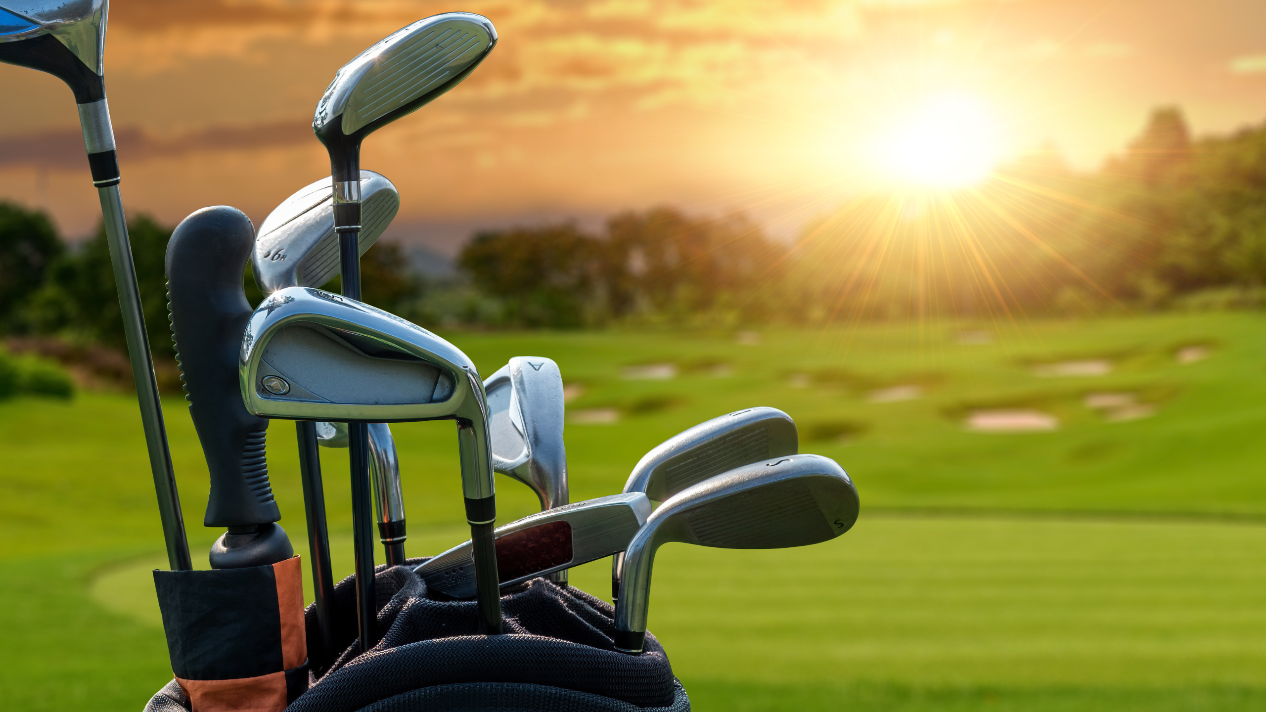 Golfschläger im Urlaub